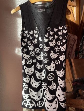 Tank shirt Halloween Katze Grösse M