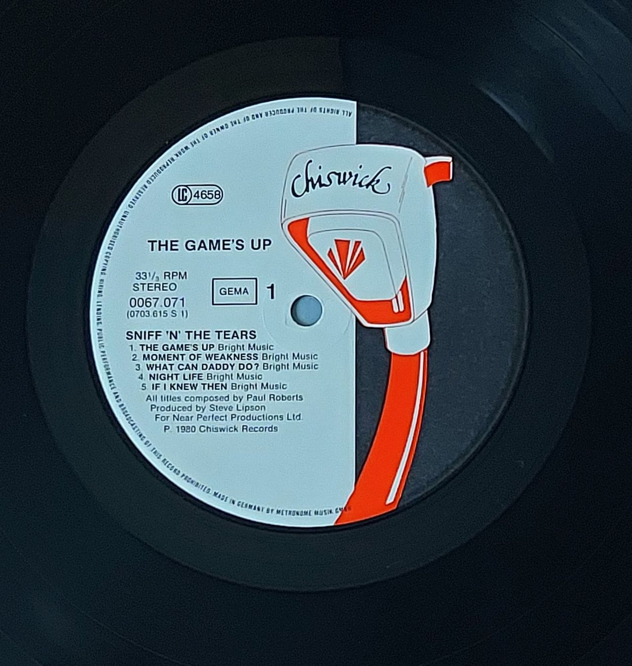 Vinyles: LP - SNIFF 'N' THE TEARS - THE GAMES UP – D'occasion à Steckborn par Quo7 1