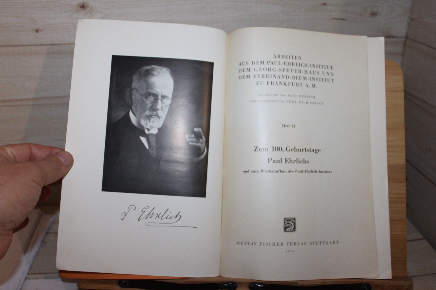 Libri: Zum 100. Geburtstage Paul Ehrlichs - Arbeiten Ehrlich Inst. – Usato da Urdorf venduto da Buchprofi 1