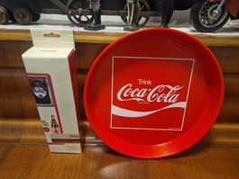 Ouvre-bouteille Coca-Cola vintage et plateau