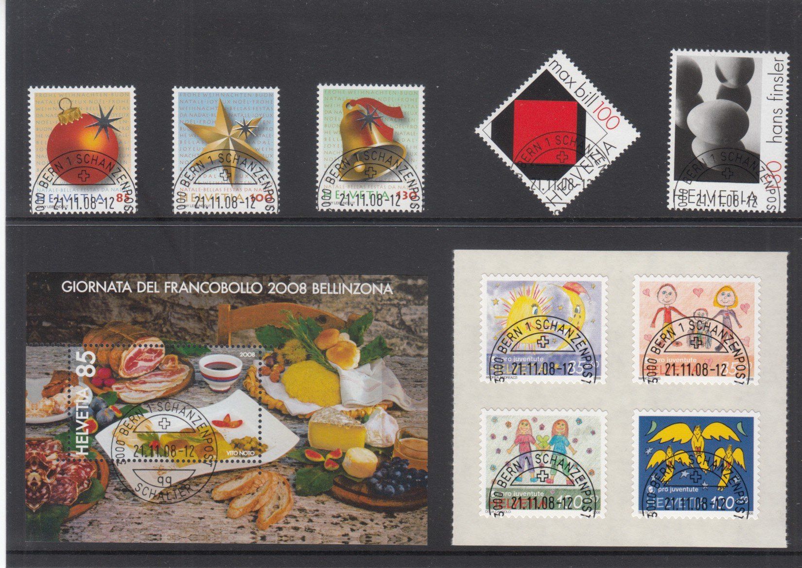 Tutti i francobolli: CH Jahresserie 2008 mit ET – Usato da Bürglen TG venduto da StampGraf 1