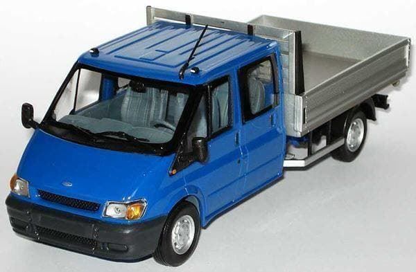 Ford Modellini d'auto: Ford Transit MK V Doppelkabine Pritsche 2000-2005 blau / – Nuovo e nell'imballaggio originale da Gerlafingen venduto da espero88 1