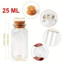 12 x Glasflaschen mit Kork Deckel zum basteln usw