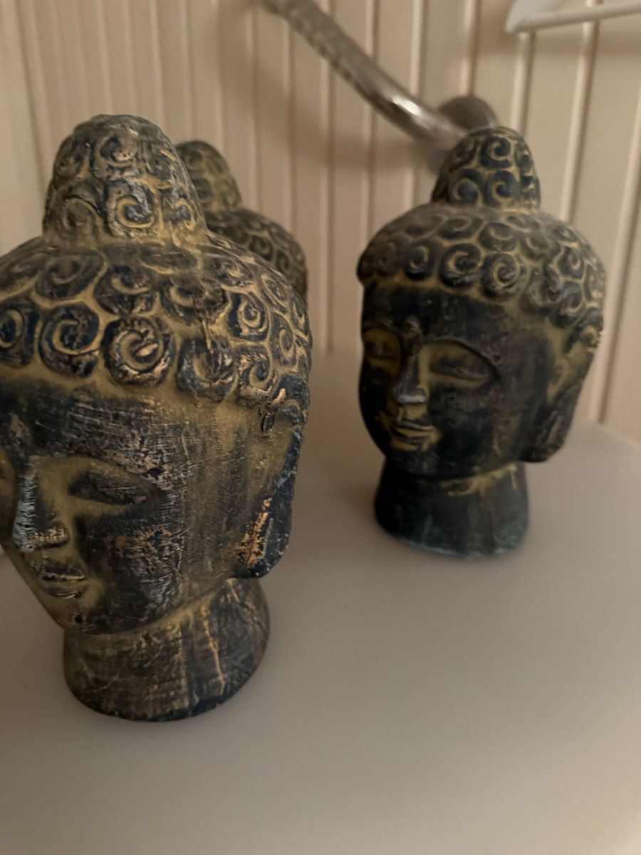 Tutte le decorazioni: 3er Set Buddha-Köpfe, Deko-Figuren mitfür ein harmonisches – Nuovo (secondo la descrizione) da Bottighofen venduto da inf_988w 2