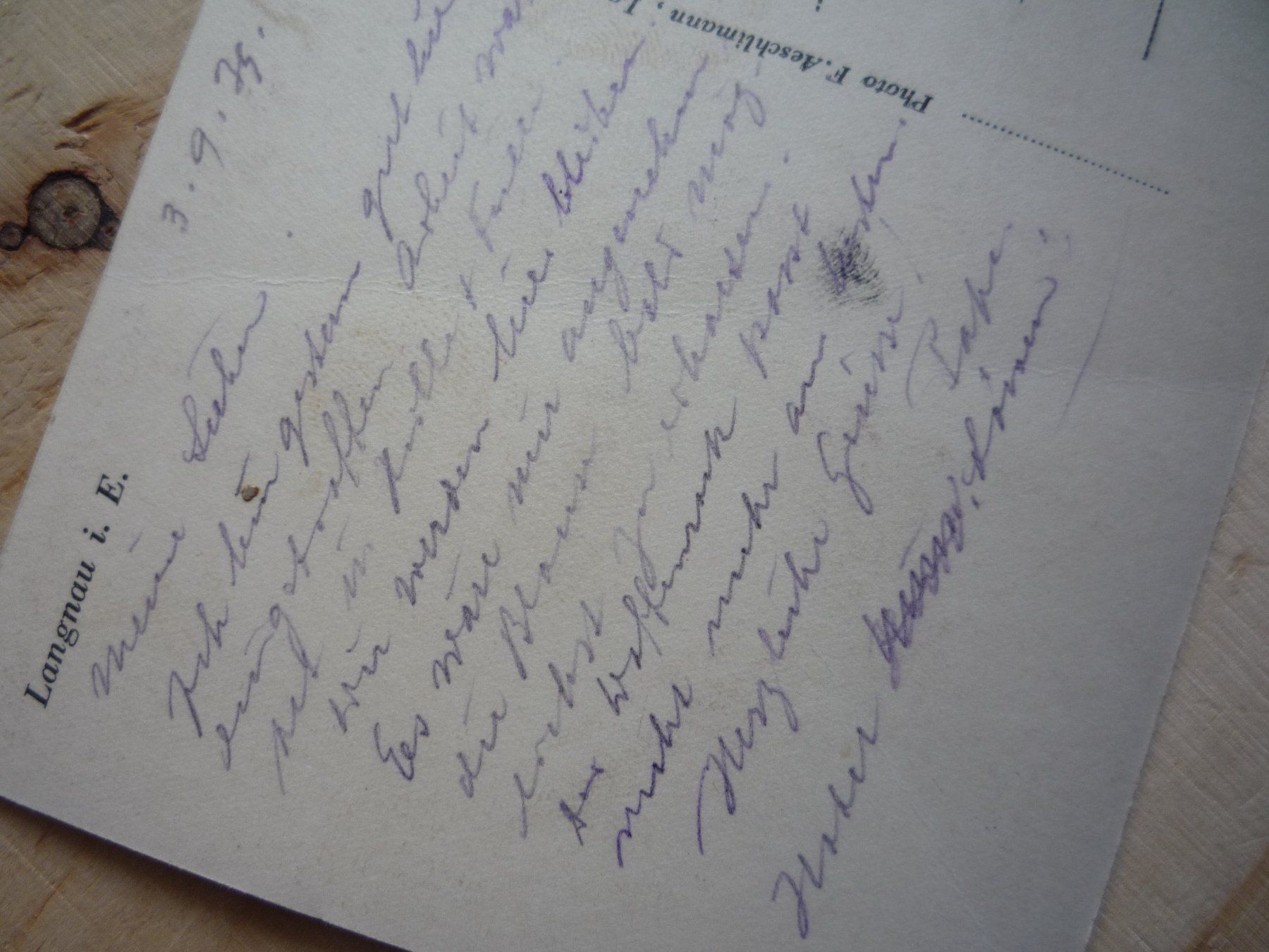 Cartoline postali: Langnau i.E., 3.9.75, Feldpost – Usato da Rieden SG venduto da Brockehuesli 3