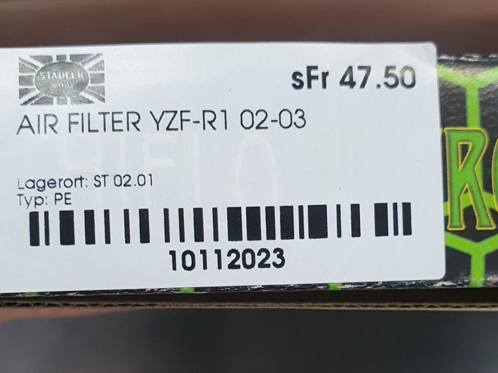 Yamaha Tutti i ricambio per moto: Luftfilter HIFLO Yamaha YZF-R1 – Nuovo e nell'imballaggio originale da Widnau venduto da Staedler2 3