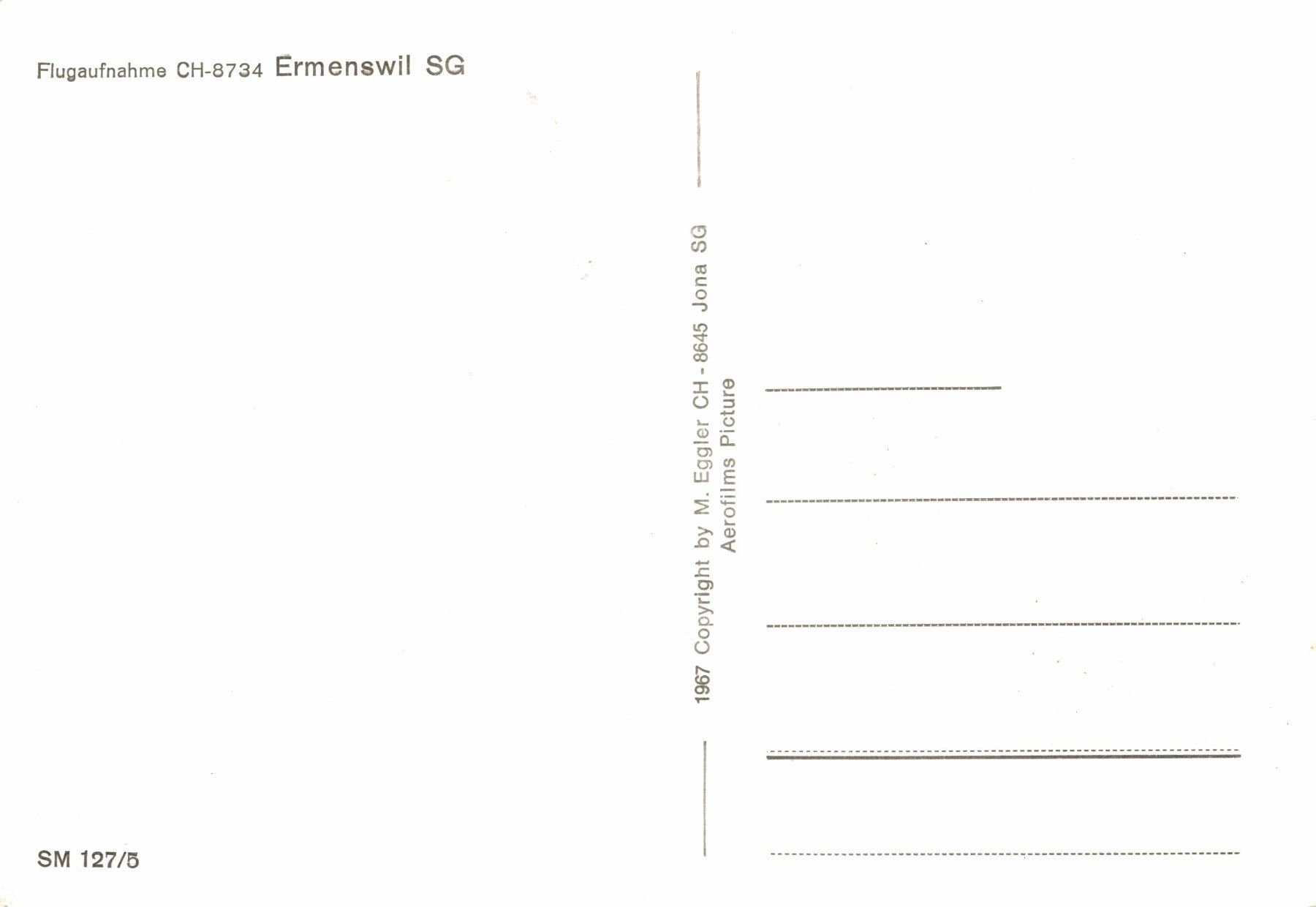 Cartes postales: Flugaufnahme Ermenswil SG – D'occasion à Bronschhofen par Astore 1