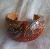 Bracelet Manchette Vintage Effet Marbre
