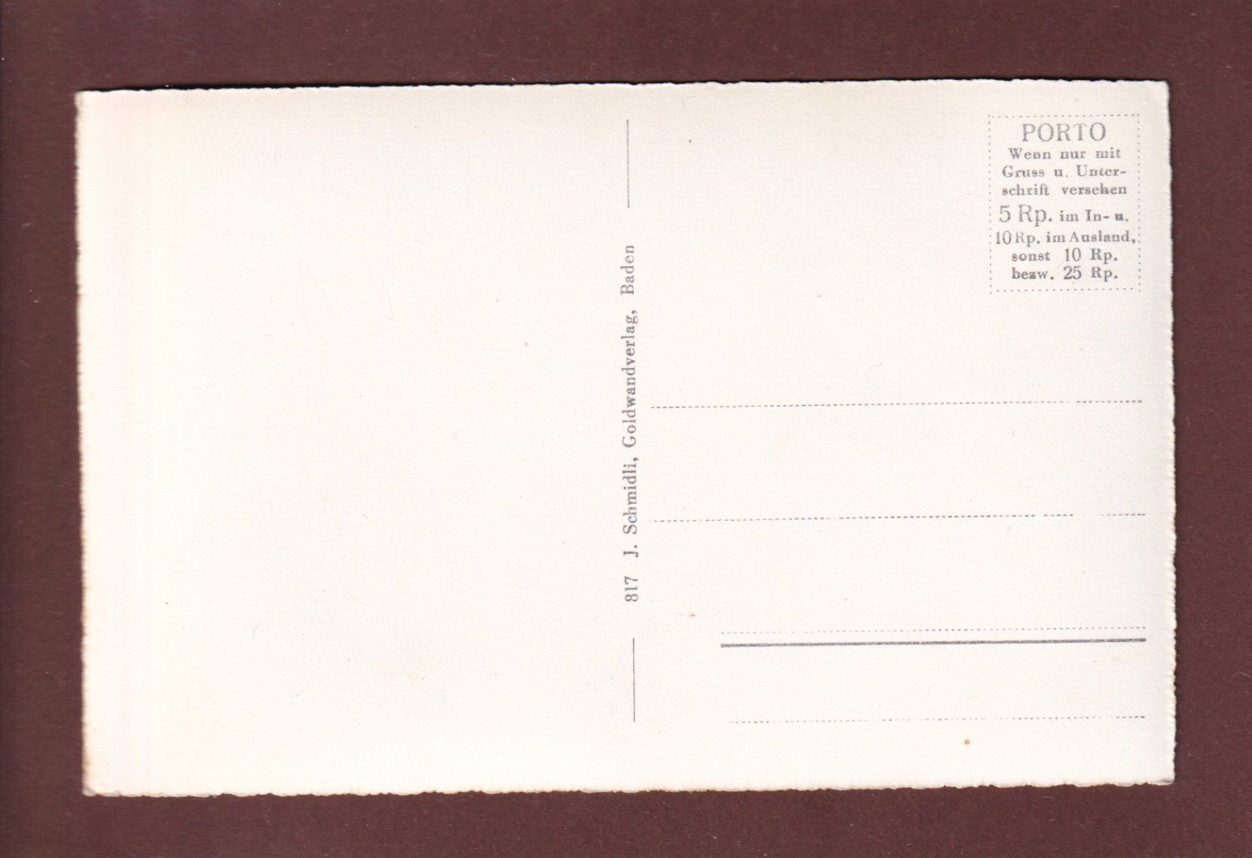 Cartoline postali: SCHLOSS WILDEGG – Usato da Pully venduto da nicecards 1