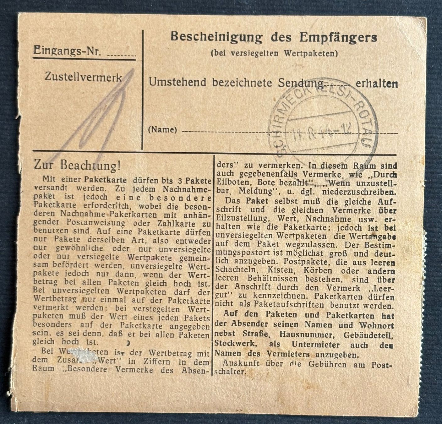 Tutti i francobolli: DEUTSCHES REICH – Usato da Ostermundigen venduto da Heavenmaus75 1