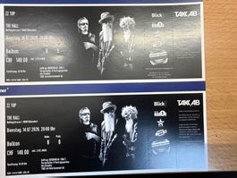 ZZ TOP  The Hall 2 Tickets 14.7.26 Samsung Hall AB CHF 1.00