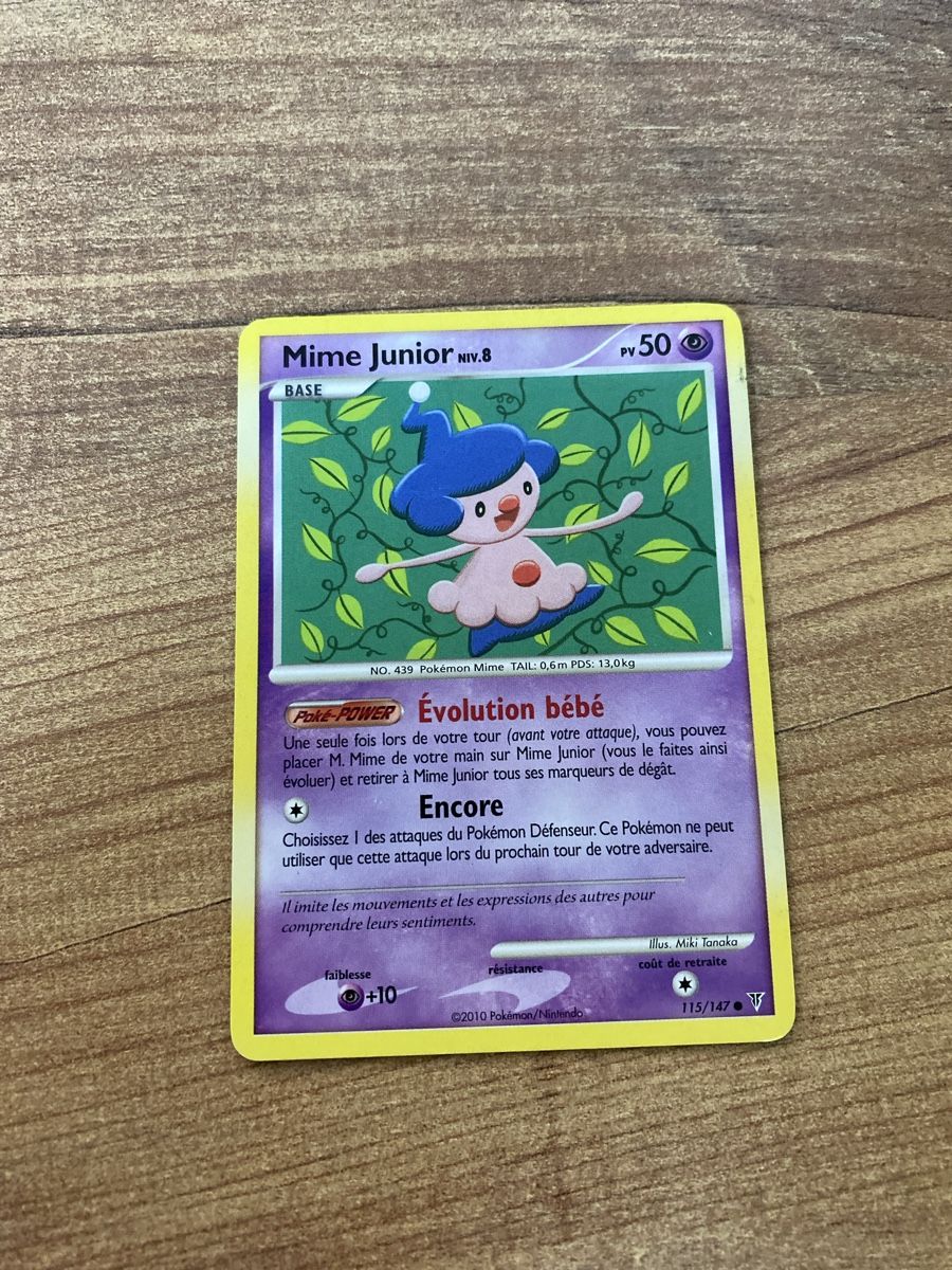 Pokémon Carte collezionabili: Carte Pokémon Mime Junior 115/147 – Usato da Rossemaison venduto da Carduelis