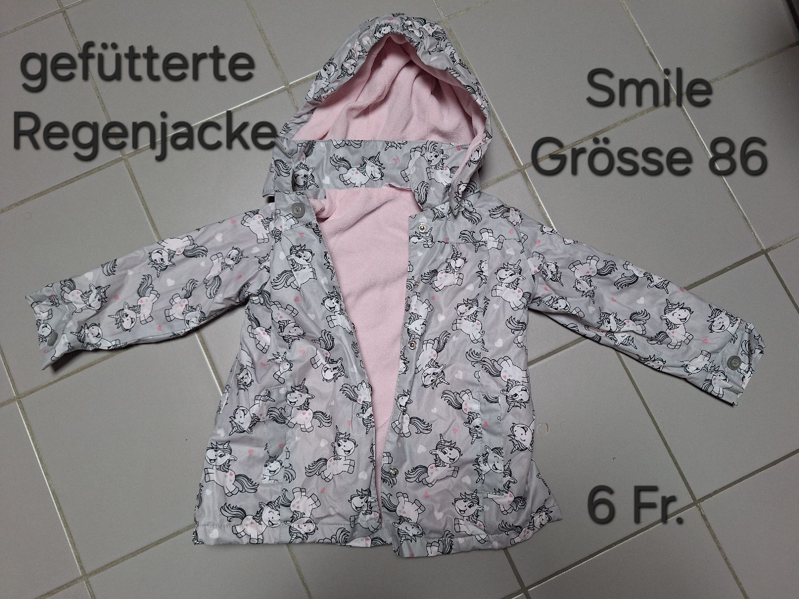 Giacche & Cappotti: gefütterte Regenjacke 86 – Usato da Sissach venduto da Nothing123