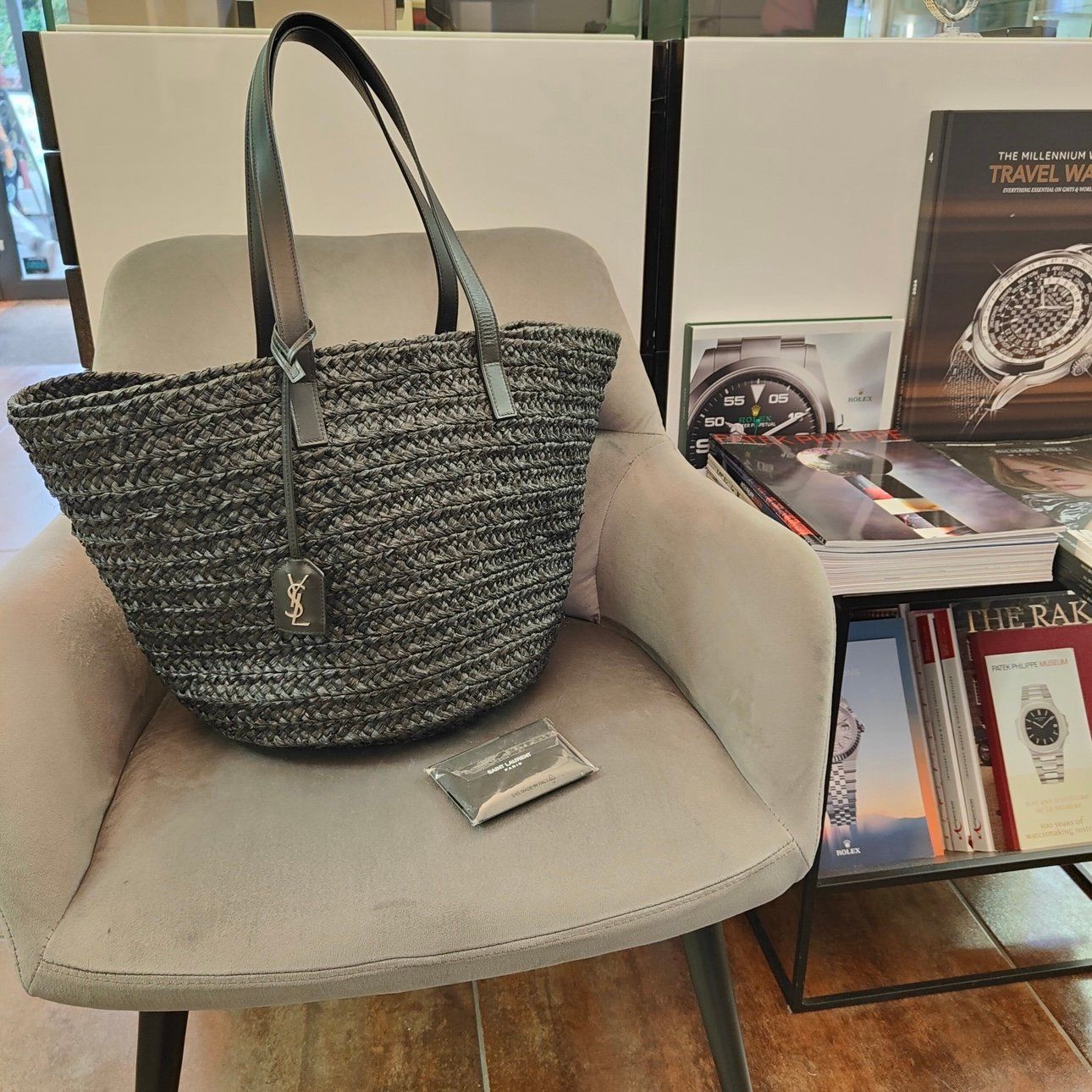 Saint Laurent Borse: Sac Cabas Saint Laurent Panier M – Usato da Montreux venduto da CashPay_Montreux
