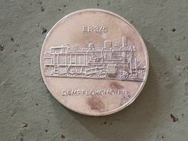 Lyss - Murten 100 Jahre Eisenbahn Silbermedaille