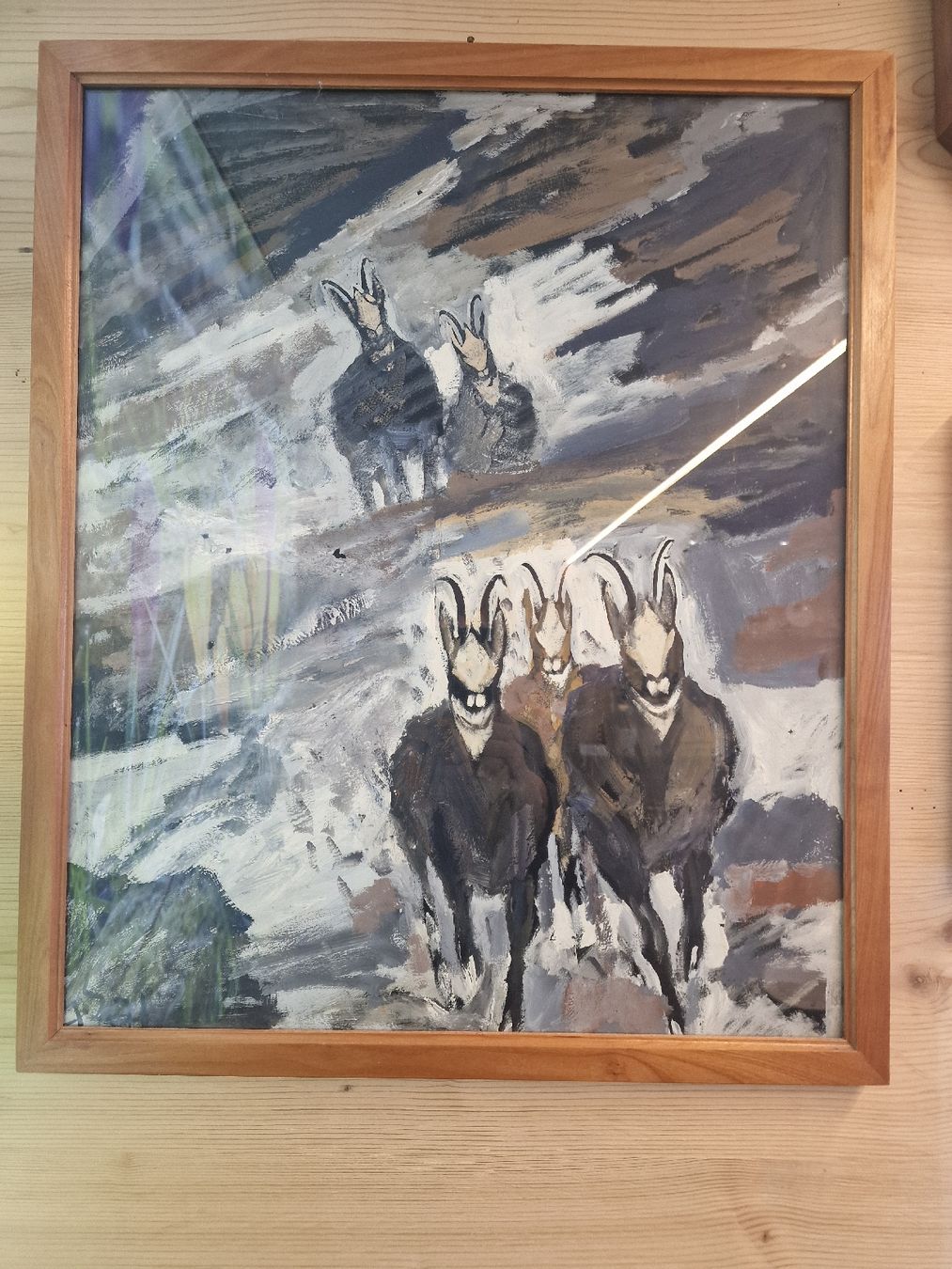 Gemälde: Gams- Bild – Gebraucht aus Urnäsch von Rothirsch1954 1