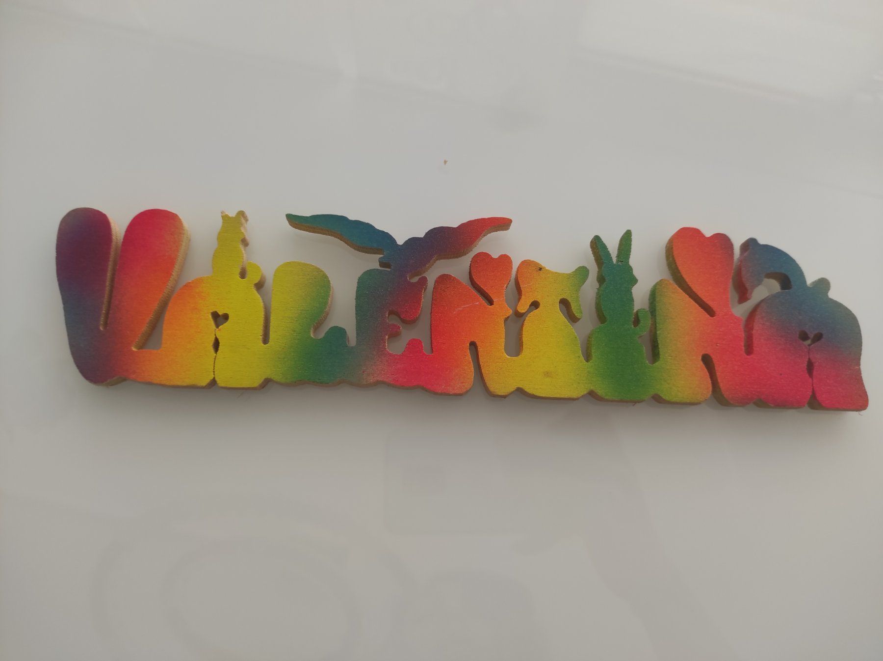 Articoli in legno: Holz namensschild "Valentina" – Usato da Oensingen venduto da mamma86
