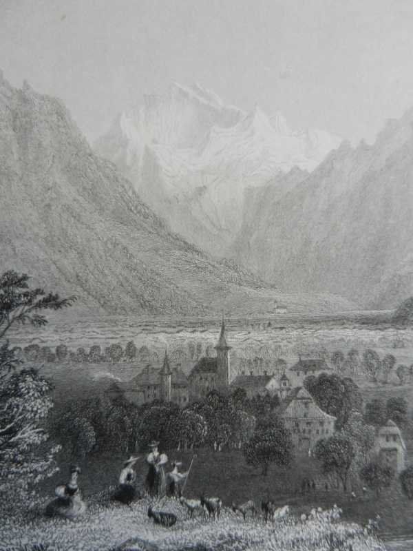 Gravures: Interlaken von Bartlett – D'occasion à Risch par Rischli15 7