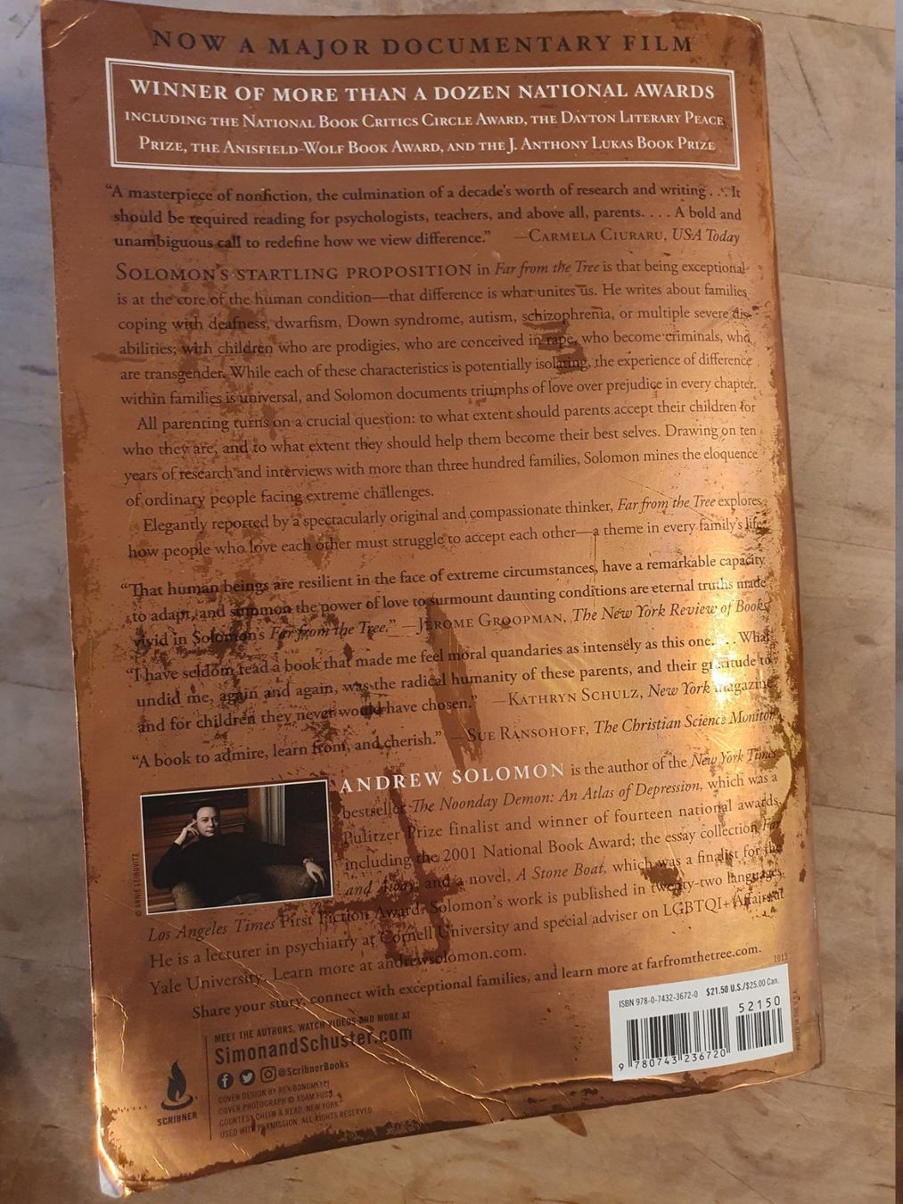 Libri: Far From The Tree Andrew Solomon Scribner – Usato da Zürich venduto da loosebone 2