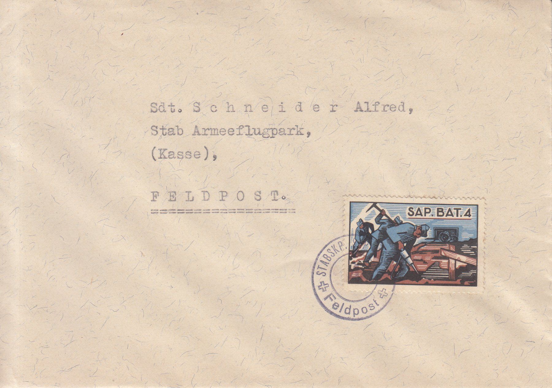 Tous les timbres: Sappeure Wi 11 auf Brief – D'occasion à Bürglen TG par StampGraf