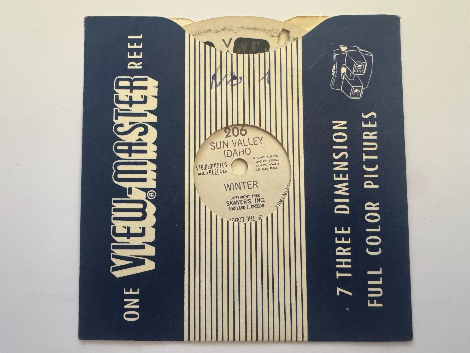 View-master Giocattoli: View-Master 3D: Nr. 206 SUN VALLEY IDAHO WINTER – Usato da Tegerfelden venduto da siebenmacky