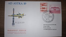 Budapest - Zürich Sonderflugpost 19-22.10.1989
