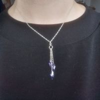 Y-Silberkette 925 mit funkelnden Swarovski-Steinchen