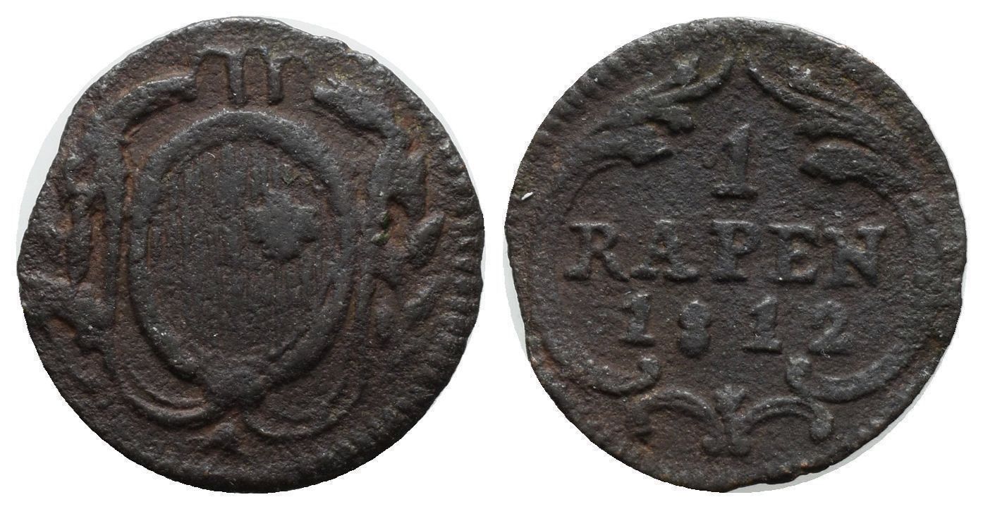 Tutti le monete: Schwyz Rappen 1812 /3202 – Usato da Trimbach venduto da Solothurn1