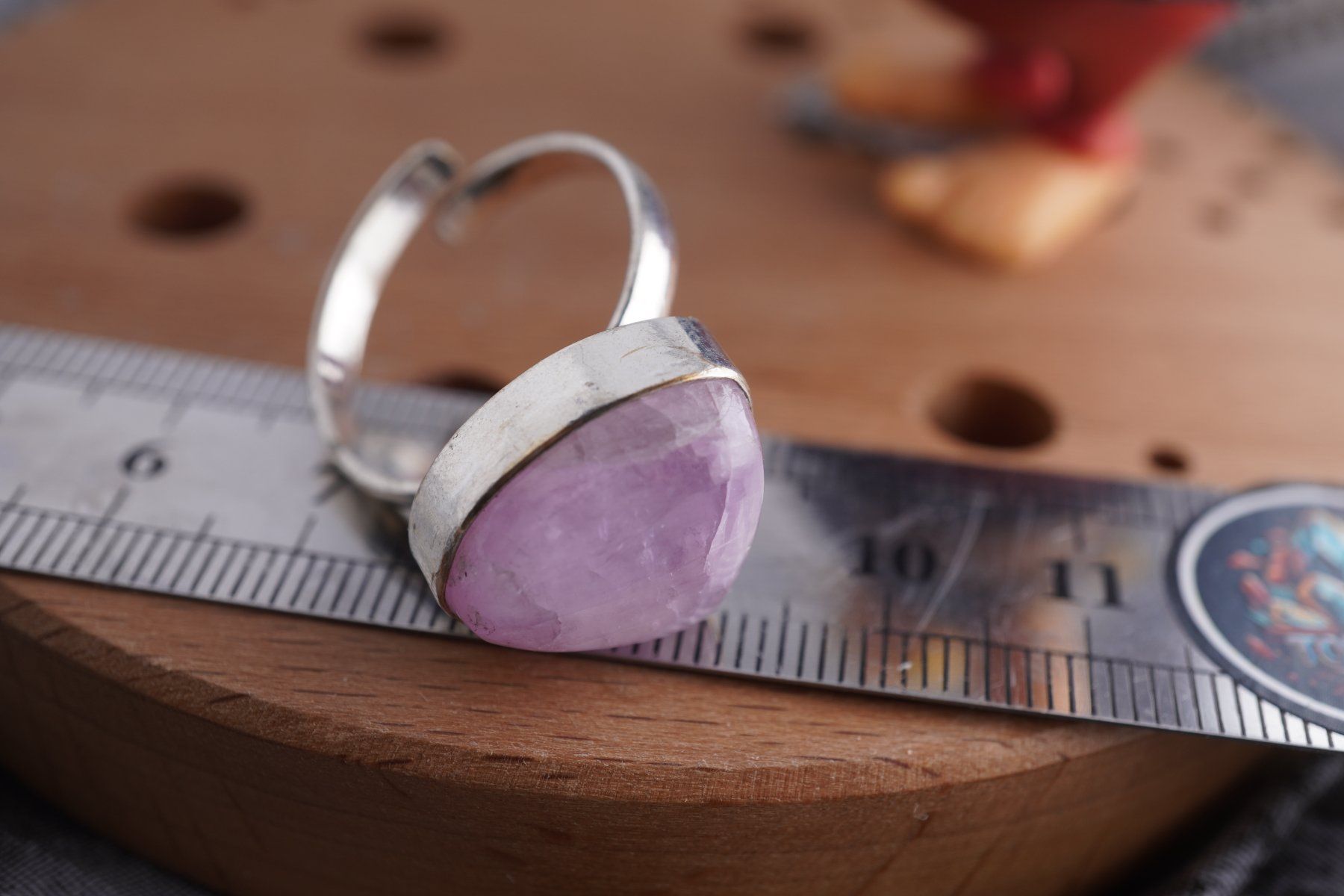 Minéraux & Lithothérapie: Kunzit  Rosa   ring Grösse  Variabel     (Räumung!) – Neuf avec emballage d'origine à Eschenbach SG par topstone 5