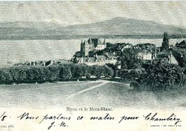 Nyon - et le Mont-Blanc + 1901