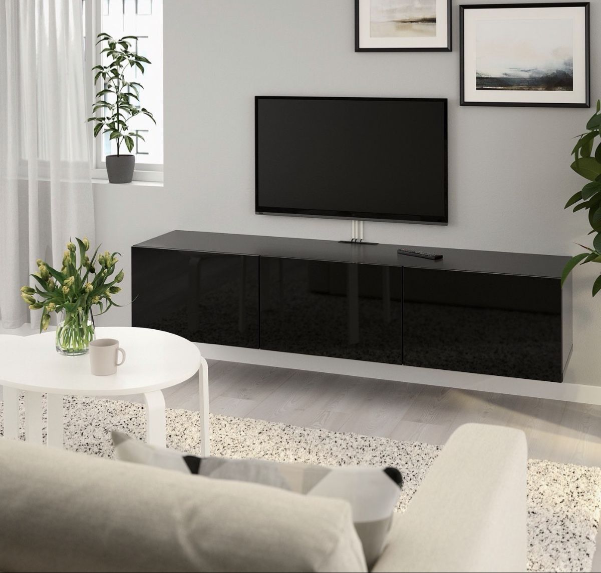 Ikea TV Möbel: TV Möbel Ikea Besta schwarz – Gebraucht aus Salgesch von cel_l7ks