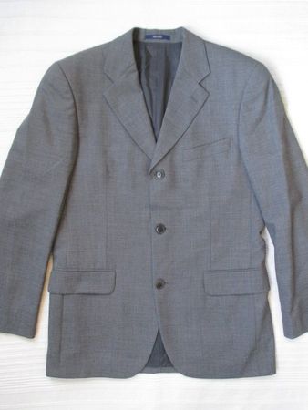KENZO - grauer Anzug Einreiher Sakko / Hose Gr. 48