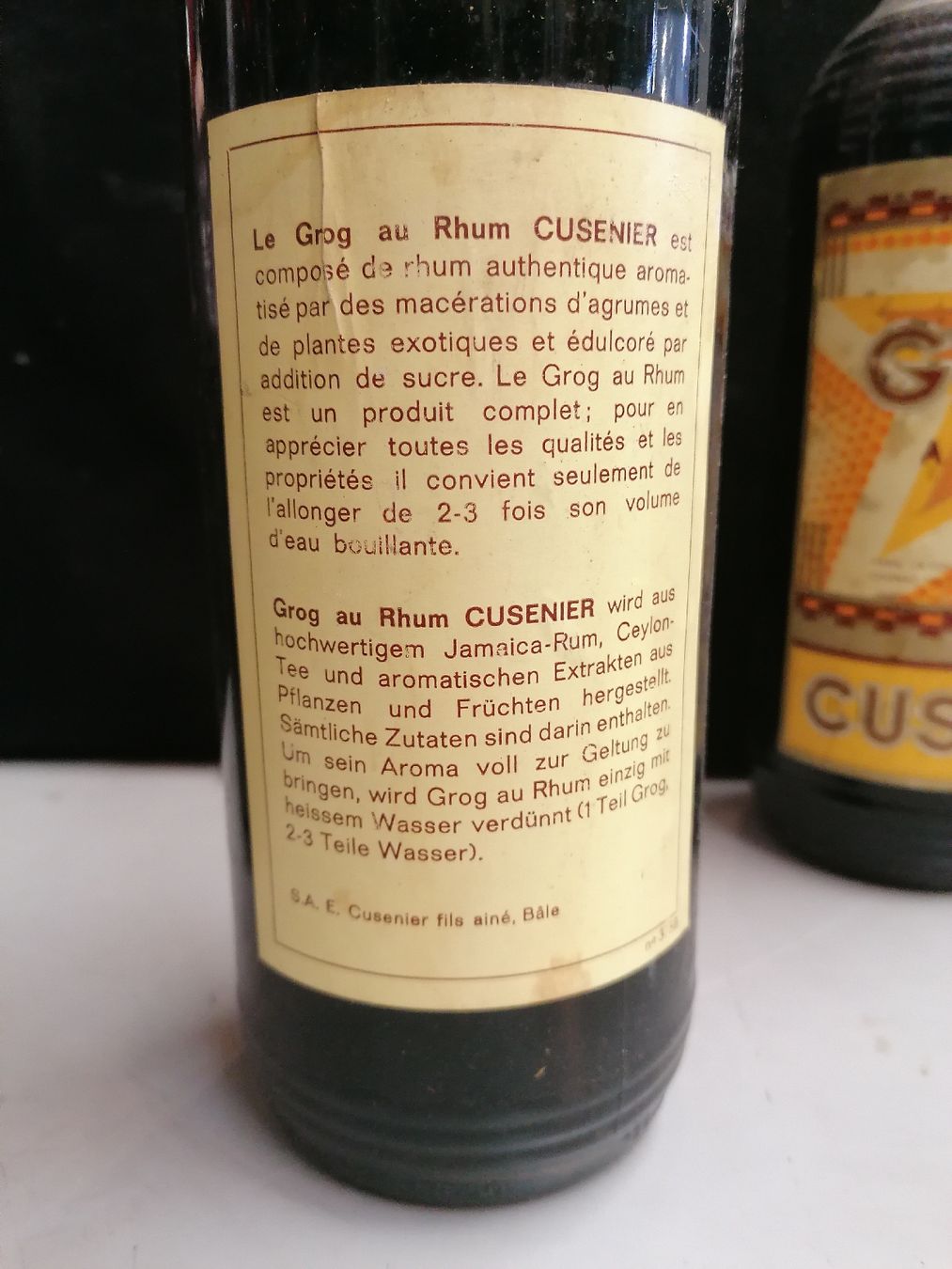 Bevande alcoliche: 2 BOUTEILLES GROG AU RHUM CUSENIER – Nuovo (secondo la descrizione) da Genève venduto da Leboucheoreilles 2