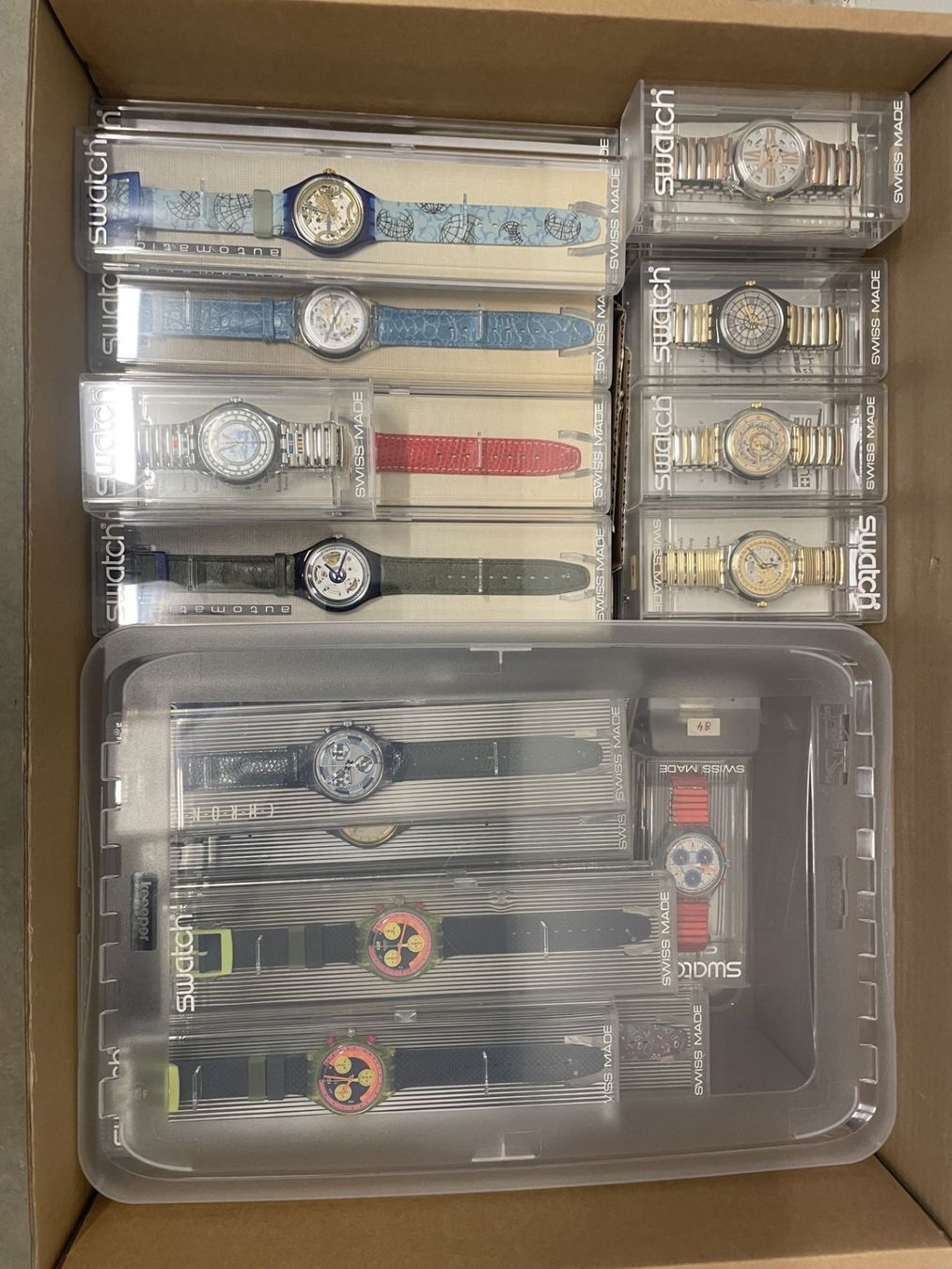 Swatch Uhren: Vintage Swatch Sammlung – Neu und originalverpackt aus Gams von Sakulres 1