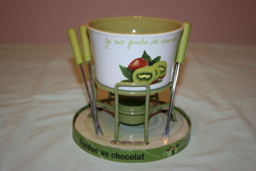 Set Schokoladen-Fondue, fondue de chocolad, 4 Personen. Neu | Kaufen ...