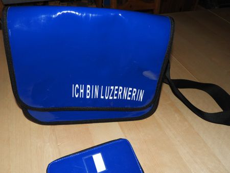 HANDTASCHE LUZERN MUSS GEREINIGT WERDEN, VORNE WAREN KLEBER