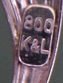 Spille & Fermagli: Brosche 800 Silber mit echtem Spinell Stein, um 1975 – Usato da Muri AG venduto da silvermouse007 5