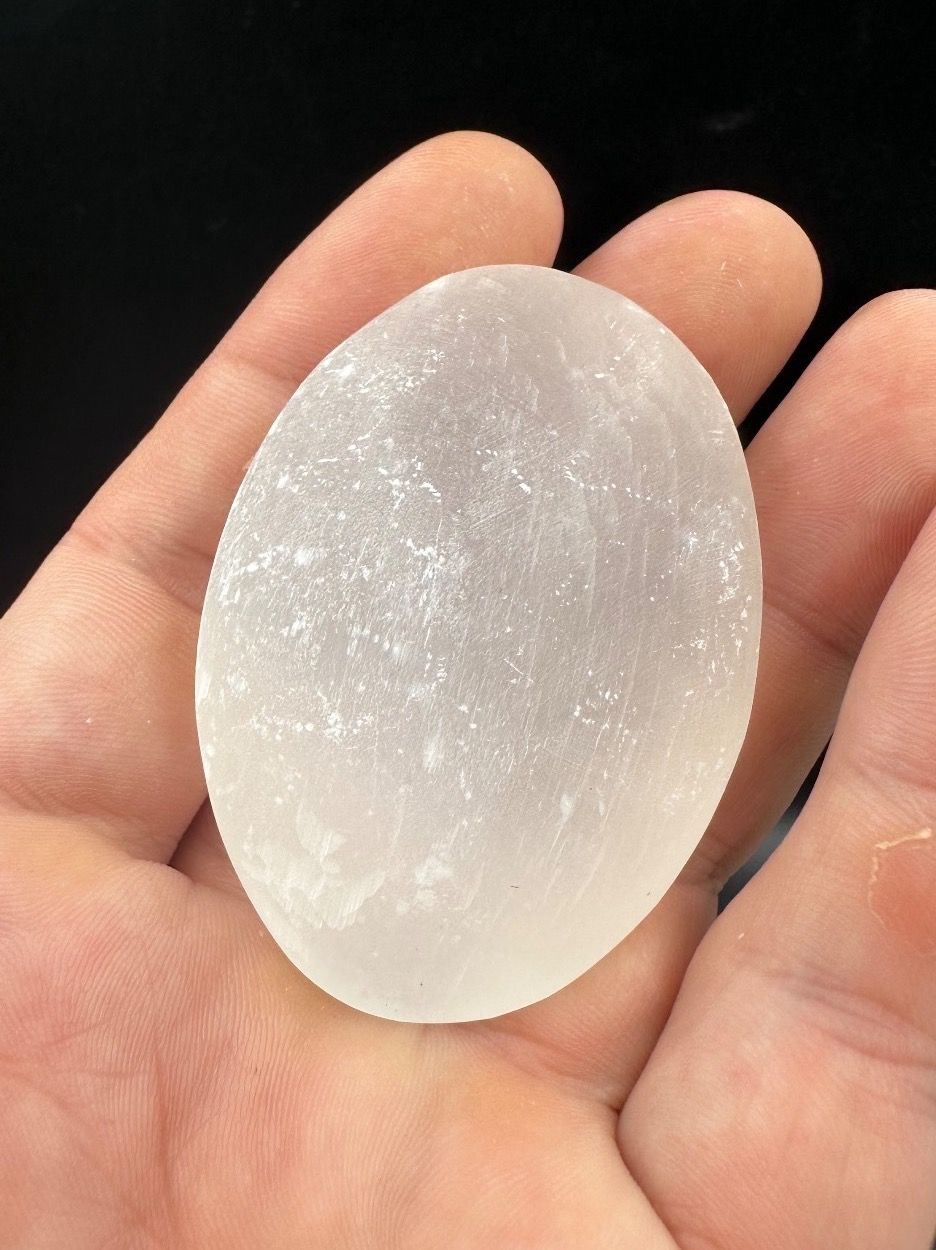 Mineralien & Heilsteine: Selenit Handschmeichler Heilstein – Neu und originalverpackt aus Männedorf von Handschmeichler 3