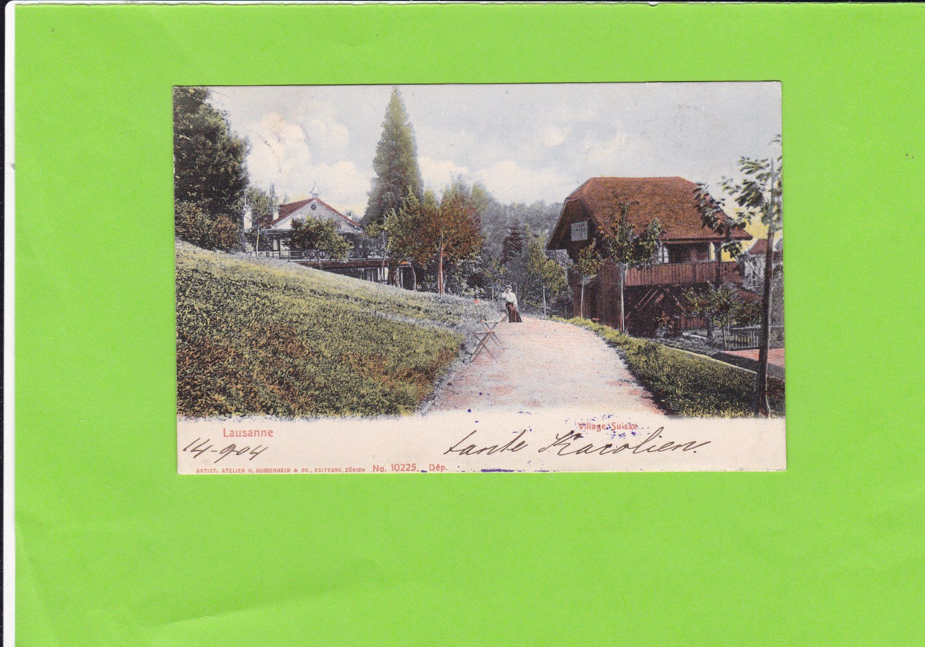 Cartoline postali: Lausanne, Atelier Guggenheim – Usato da St. Peterzell venduto da neckertal