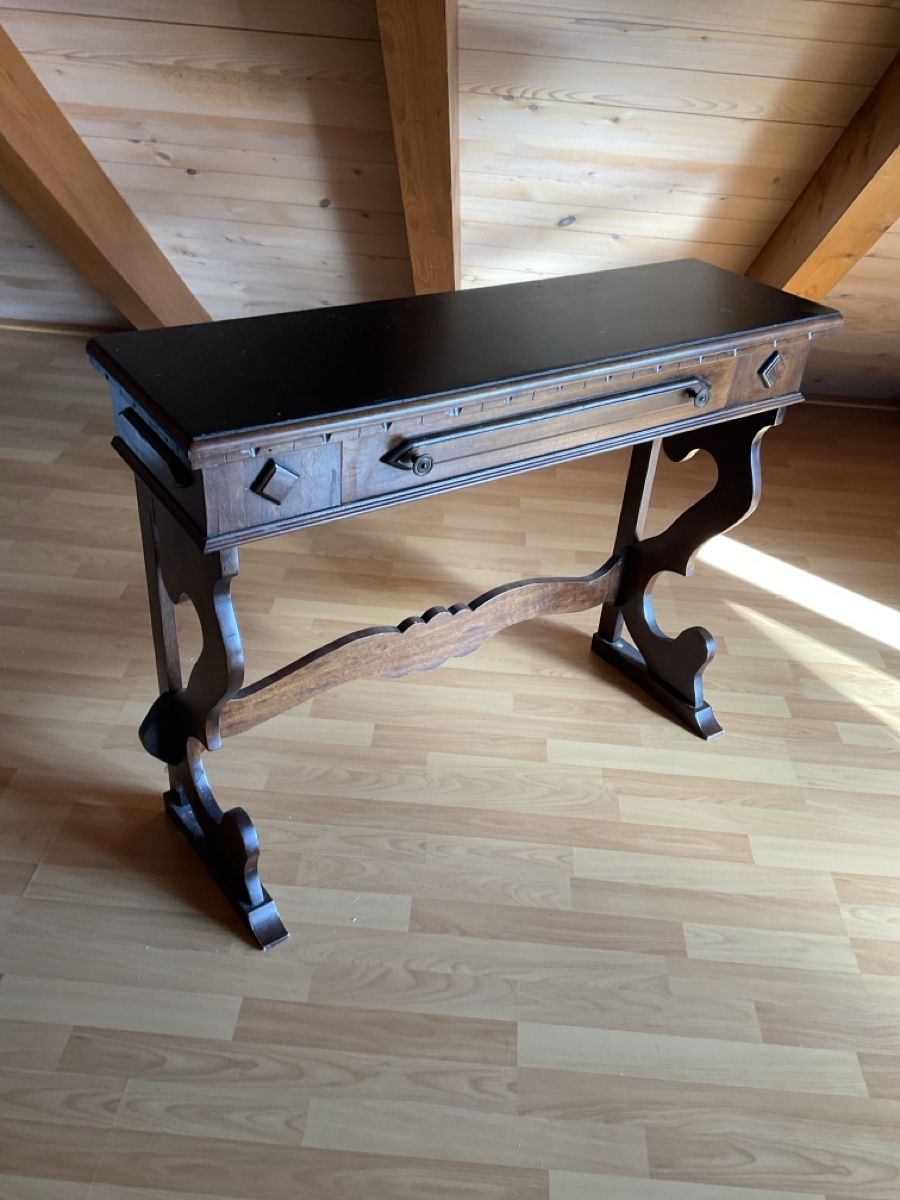 Schreibtische: Antique Wooden Console Table with Drawer – Gebraucht aus Biel/Bienne von tom_5jfw 1