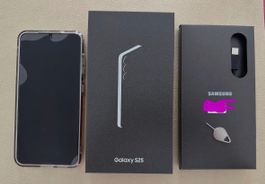 Samsung S25 icy blue 256GB neuwertig, Garantie