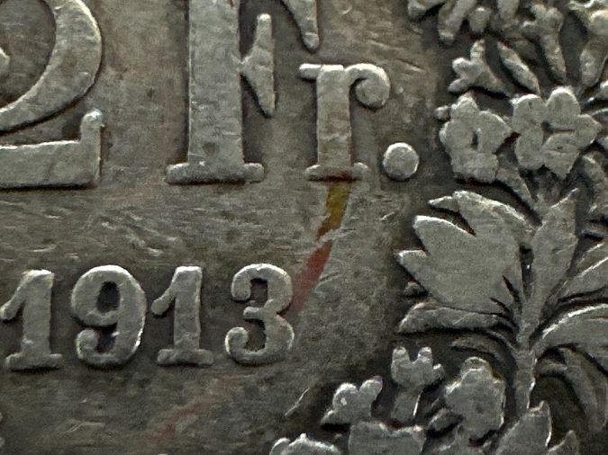 Alle Münzen: 2fr 1913 – Gebraucht aus Erlach von gubbe1 2