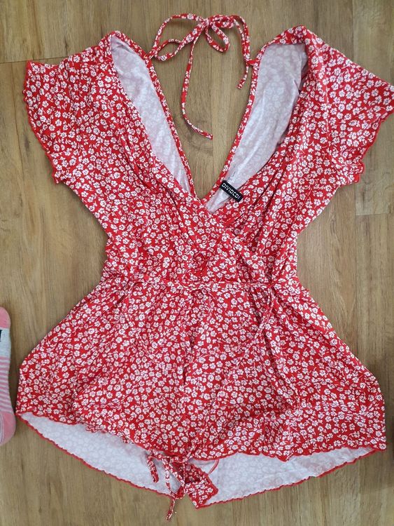 Jumpsuit rot von Divided H&M Kaufen auf Ricardo