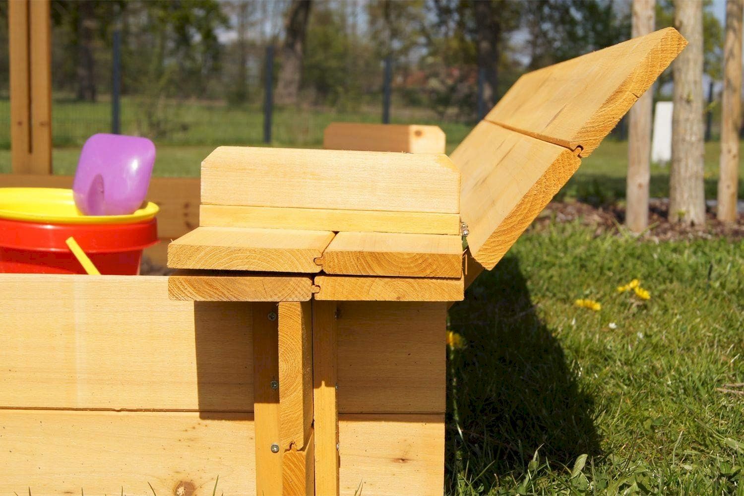 Sabbiera per bambini: Sandkasten mit absenkbaren Dach – Nuovo e nell'imballaggio originale da Bottighofen venduto da zaap 5