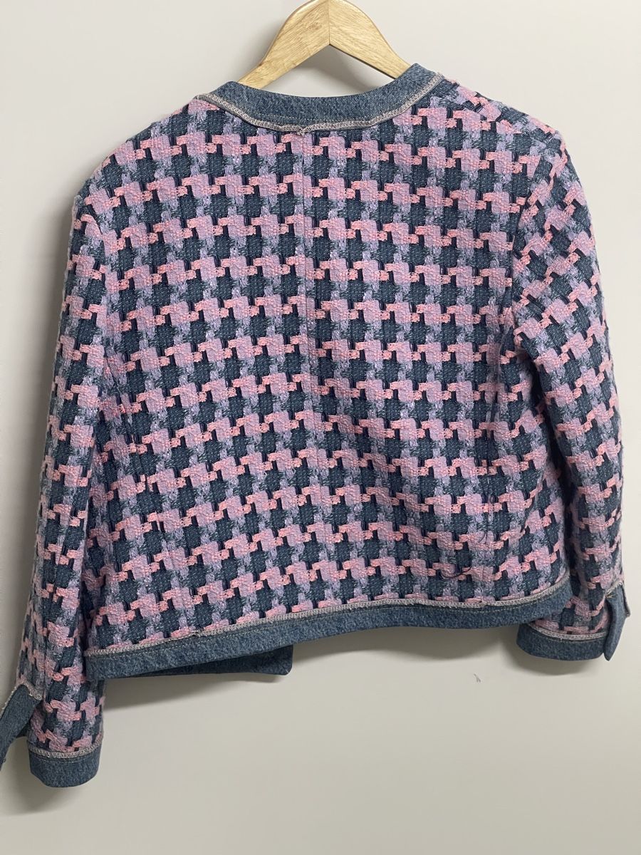 Sandro Giacche: Sandro philippa denim tweed jacket - 40 – Usato da Brugg AG venduto da Lovelux73 3
