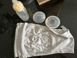 Brassière pour tire-lait sans fil Medela L blanc + coupelles
