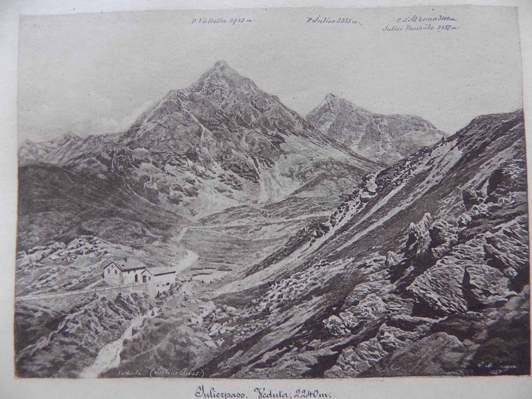 Incisioni: Julierpass Veduta 2240m – Usato da Risch venduto da Rischli15 2