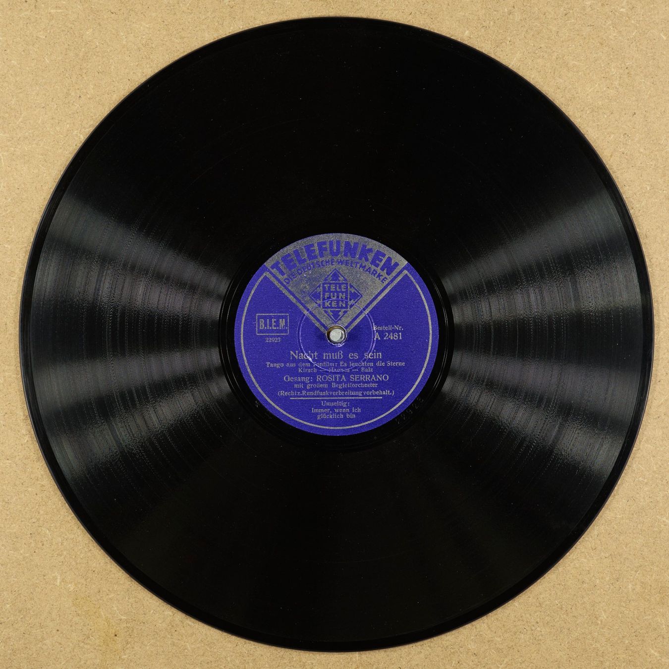 Schallplatten: 10x div. Schellack – Gebraucht aus Birmenstorf AG von biggs02