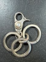 Schüsselanhänger Silber Biker Harley Punk Metall Vintage