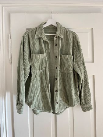 Kord Hemd Unisex Minzgrün Overshirt Vintage Style